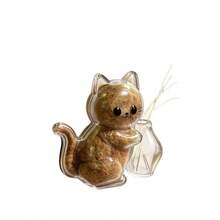 1pc Magnetic Cat Hair & Whisker Fridge Magnet, Transparent Pet Hair Collector Display, Cute Pet Memorabilia, Suitable For Hair Collection Display, Gift, Pet Store (Magnetic Part Needs Manual Installation) - Multicolor - View 6