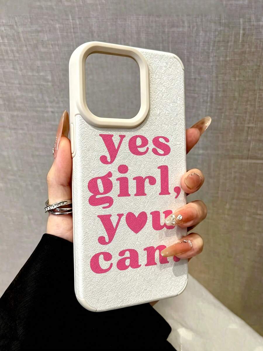 励志“Yes Girl You Can”标语皮革质感手机壳,兼容 11/17/17 Pro/13/14/15/15 Pro/15 Plus/15 Pro Max/16/16 Pro/16 Plus/16 Pro Max/7 Plus/8 Plus/X/Xs Max/Xr/17 Air/12 Pro/13 Pro/14 Pro/17 Pro Max/13 Mini/11 Pro Max/12 Pro Max/13 Pro Max/14 Pro Max/14 Plus/6/6s/6 Plus/7/8/SE/17 Pro Max - 彩色 - 查看 1