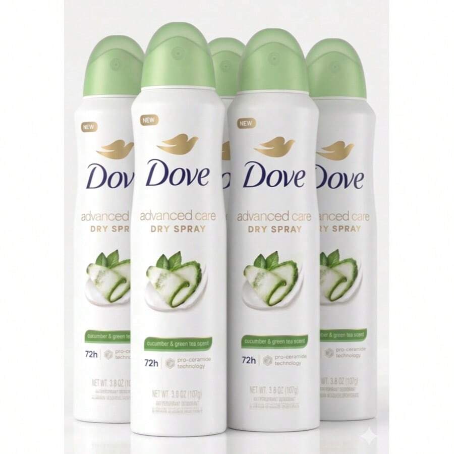 Dove Advanced Care Antiperspirant Deodorant Dry Spray Cucumber & Green Tea 3.8 Oz - 6 件 - 查看 1