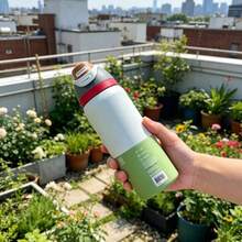 32oz Stainless Steel Insulated Water Bottle - Leak-Proof Sports Water Bottle With Dual Function Spout, Flip Lid Straw And Wide Mouth Design - 24 Hour Temperature Retention - Suitable For Fitness, Travel And Daily Use - Multicolor - View 3