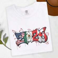 England Football Shirt ComfortColors_ Patriotic T-Shirt For World Football Fans_ Gift For Football Lovers _ Women's T-Shirts - 白色 13 - 查看 6