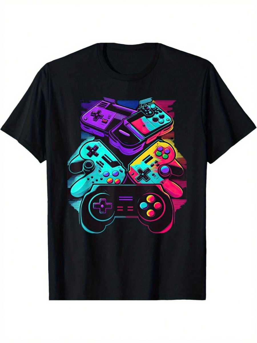 Camiseta Control Player Gamepad - Negro - Ver 1