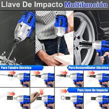 1/2 Inch Cordless Impact Wrench 600Nm Electric Impact Gun With 2 Rechargeable Batteries Automotive Mechanic Tool For Tire Changing And Heavy-Duty Repairs Powerful And Durable - 預設1 - 查看 5