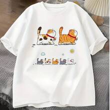 3 piezas de pegatinas de transferencia de calor con diseño de gato, calcomanías para planchar, para hacer camisetas, decoración de almohadas, - Multicolor, duraderas, pegatinas de plástico lavables, adecuadas para camisetas, sudaderas con capucha, jeans, bolsos, almohadas y gorros, parches termoadhesivos - Blanco - Ver 1