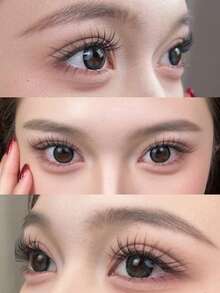80pcs Slanted Winged Fox Eyelashes, Glue-On And Glue-Free Styles, Chinese-Style Fox Eyelashes, Icy Qingqiu Fox Natural Look Design, Curled Segmented Individual Lashes, Beginner-Friendly, Lightweight Airy Feel, Reusable, Suitable For Daily, Date, And Traditional Chinese Makeup Looks - C - View 3