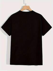 Premium Quality Graphic Tee, 100% Pure Cotton, Featuring A Lipstick Print And A Striking "Cool Girl Sneakers" Design. Unisex Short-Sleeved Crew Neck Style, Suitable For Casual Outings, Sports And Fitness, Lounging At Home, And As A Valentine's Day Gift. Vintage Tee Style. - 黑色 - 查看 4