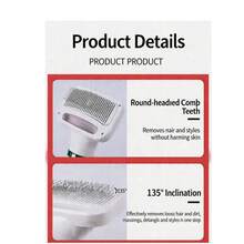 High-Powered Pet Hair Dryer And Comb For Cats And Dogs - A Multi-Functional Grooming Tool For Dogs And Cats, Easily Removes And Cleans Fur With This Electric Hot Air Brush. - White - View 9