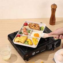 ZQD新製品 マイクロクリスタル（麦飯石）素材フライパン、家庭用朝食調理パン、4 穴卵焼き器、ステーキ調理パン、多機能調理鍋 - チェックする 3