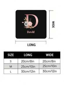 Customized Mouse Pad, Suitable For Office, Gaming Or Home Computer Use, Perfect Gift For Christmas And Halloween, Laptop Computer Gaming Mouse Pad, Premium Desk Mat For PC Laptop Computer Mouse, Rose Gold Letter Print Pattern - Multicolor - View 5