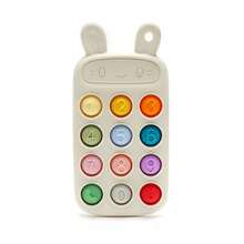 Baby Silicone Cartoon Bear Squeeze Toy, Teething Stick To Exercise Infant Fine Motor Skills - Multicolor - View 13