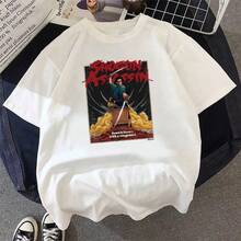 Unisex Shogun-Assassin T-Shirt With Anime And Cartoon Graphic Print, Short Sleeve, Casual Summer Style. - 白色 - 查看 1