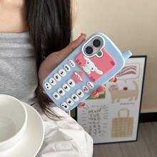 SANRIO Ốp lưng silicon 3D hình mèo dễ thương, Kuromi, My Melody cho điện thoại cỡ lớn, tương thích với iPhone 16 Pro Max, 16/15, 13 Pro, 14 Pro, chống sốc, bảo vệ toàn diện, mềm mại. - Nhiều màu - Xem 1