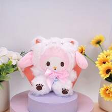 SANRIO 1个可爱的三丽鸥卡通人物毛绒玩具，包括美乐蒂、酷洛米、肉桂狗、布丁狗和宝可梦，柔软填充抱枕，儿童礼物，包包装饰，汽车挂饰，节日礼物 - 彩色 - 查看 11