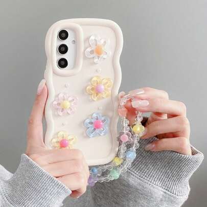 (Follow The Store And Collect The Product To Get A Free Lanyard) Cute Macaron Phone Case + Chain + Wrist Strap, Compatible With IPhone 17 Pro Max/16 Pro Max/15 Pro Max/14 Pro Max/13 Pro Max/12 Pro Max/11 Pro Max/XS Max/7/8 Plus, S26/25/24/32/U, Honor,