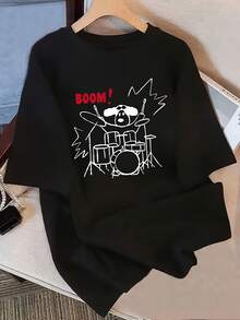 Camiseta de mujer% algodón, camisetas vintage de algodón para mujer, de manga corta, diseño único con estampado, nuevo estilo de verano 2026, corte holgado, manga media, top adelgazante para estudiantes,% algodón para mujer. - Blanco - Ver 5