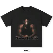 WHCT American-Style Pure Cotton Short-Sleeved T-Shirt With DeRozan Print For Youth, Ideal For Basketball Training And Casual Sports In Summer. - 黑色 - 查看 10
