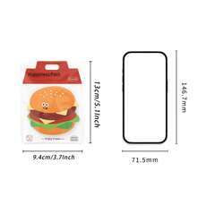 Cute Food-Shaped Sticky Notes, Cartoon Patterns With Fun Designs, Ideal For Reminders, Memos And Learning Notes - Multicolor - View 2