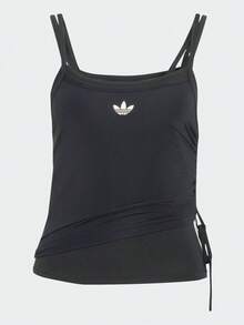 Adidas Originals Áo tank top hai lớp ORIGINALS dành cho nữ, kiểu dáng thể thao thường ngày, ôm sát KW4524 - màu đen - Xem 1