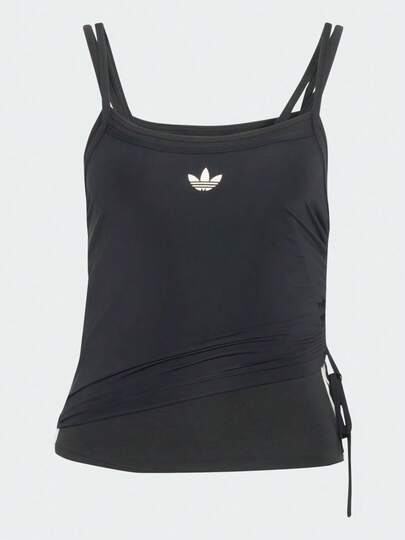 Adidas Originals Áo tank top hai lớp ORIGINALS dành cho nữ, kiểu dáng thể thao thường ngày, ôm sát KW4524