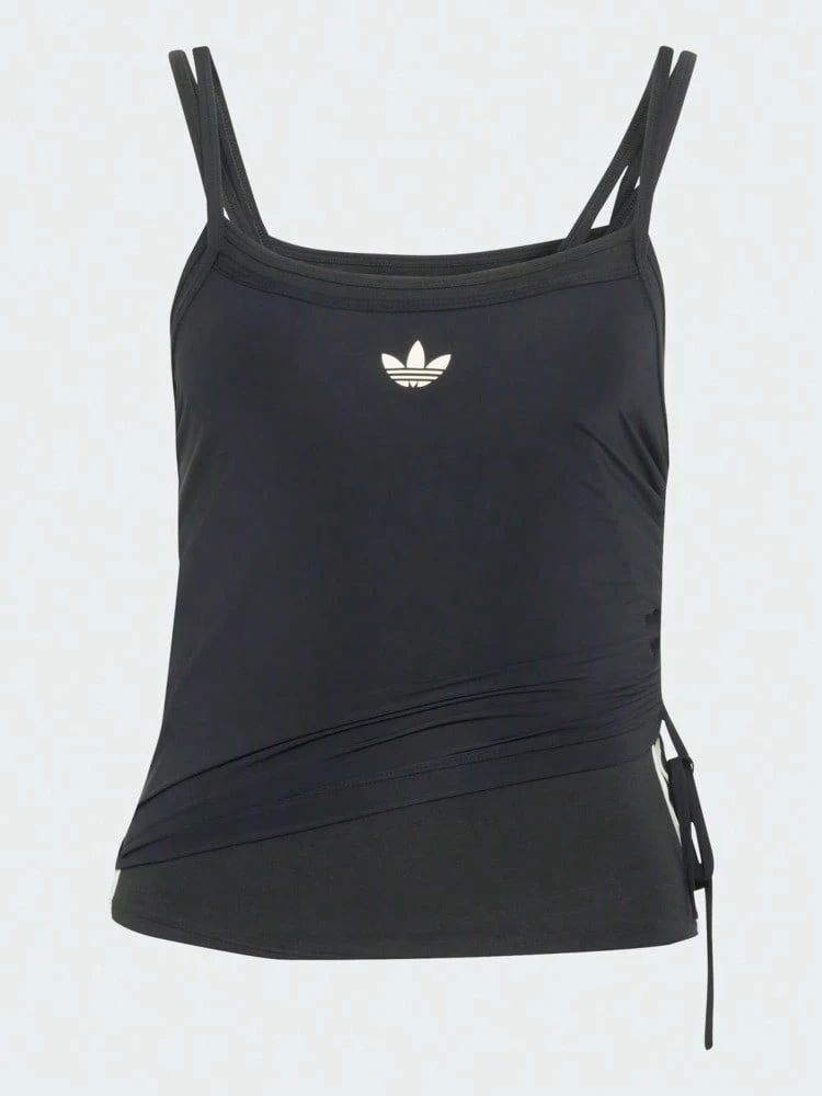 Adidas Originals Áo tank top hai lớp ORIGINALS dành cho nữ, kiểu dáng thể thao thường ngày, ôm sát KW4524 - màu đen - Xem 1