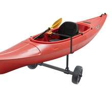 Universal Kayak Cart Adjustable Width 6-28cm Fits Most Kayaks Canoes & SUP Boat - Black - View 6