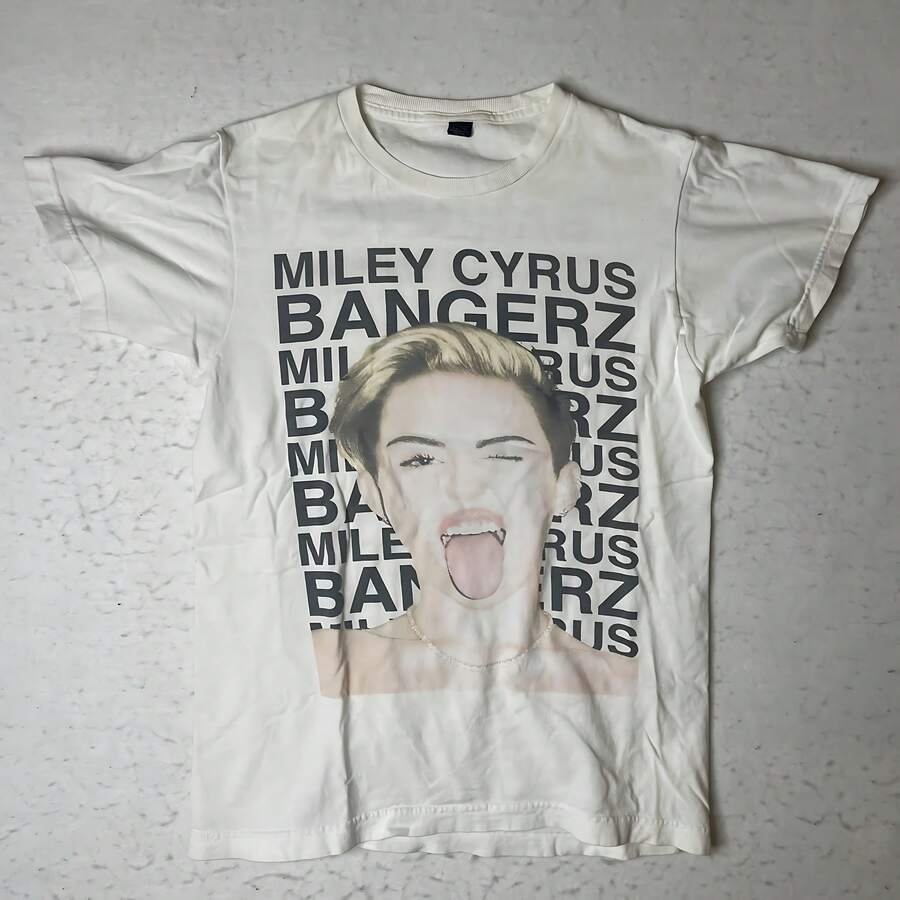 Miley Cyrus Bangerz Tour 2014 White T Shirt Size Small - 白色 - 查看 1