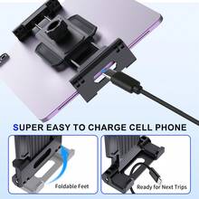 xnyocn Giá đỡ máy tính bảng xoay được dành cho xe đạp tập, phù hợp với điện thoại và máy tính bảng từ 7-11 inch, được thiết kế cho xe đạp tập thể dục, máy chạy bộ và giá đỡ micro, có thể gắn trên tay lái xe đạp tập thể dục. - Xem 6