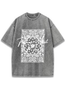 New 2026 Model, 100% Washed Cotton, Urban Casual Style, Suitable For Parties Or Festivals, Soft And Breathable Fabric, Modern Print Design, Unisex, Lightweight And Comfortable To Wear, Vintage Fashion Design. - 黑色 - 查看 6