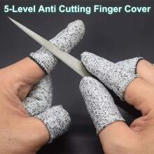 Level 5 Cut-Resistant Finger Covers, High-Strength Flexible Kitchen Gloves, Reusable And Durable - Pack Of 5 - View 2