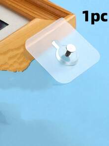 Bộ 10 móc treo tường không cần khoan, liền mạch, dùng cho phòng tắm và nhà bếp, giá treo phụ kiện, móc treo khăn, khung ảnh, móc chìa khóa. - Trong sáng - Xem 5