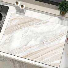 1pc Marble Pattern Printed Absorbent Dish Drying Mat, Espresso Machine Countertop Absorbent Mat, Sink Drain Mat, Soft Faucet Absorbent Mat, Bathroom Sink Coaster, Kitchen & Bathroom Accessories - Multicolor - View 7