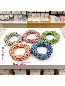 1 PC Đồ chơi chó nút thắt dây bền chống cắn, đồ chơi tương tác làm sạch răng chịu lực cho chó cỡ trung và lớn, siêu bền chống cắn, phù hợp cho kéo co và chơi một mình, chống cắn lâu dài, đồ chơi nút thắt dây cho chó, chống cắn, mài răng, làm sạch răng, huấn luyện tương tác, đồ chơi dây, giải tỏa buồn chán, tiêu hao năng lượng, tăng cường tương tác - Nhiều màu - Xem 2