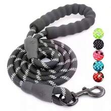 1 Set Correa para perro duradera y suave, diseño reflectante adecuado para caminar por la noche, apto para perros pequeños, medianos y grandes, para todas las estaciones - Multicolor - Ver 1