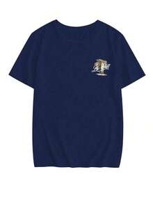 Camisetas de mujer, casuales, de verano - Azul marino - Ver 5