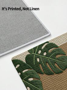 1pc 3D Pattern Doormat, Fresh Green Plant Design Wool Rug, Suitable For Bathroom, Kitchen, Outdoor, Indoor, Hallway, Bedroom, Living Room, Bedside, Machine Washable, Easy To Clean, Non-Slip Bottom, Suitable For Bedroom Winter Decor, Valentine's Day Holiday Decor, Bathroom Accessory Essential, Room Decor Set, Outdoor Decorative Carpet Mat - Multicolor - View 8