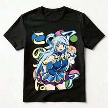 Happy Valentine's Day! New Candy Candy Anime T-Shirt For Women, 220g, Crew Neck, Casual, Thick Pure Cotton, Breathable And Comfortable. | Exquisite Design | Loose And Comfortable | Easy To Match | - 6 - 查看 2