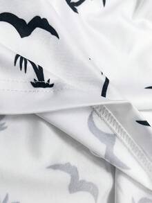 Quần short nam dáng casual đa năng có dây rút eo, in hình cây dừa, thích hợp mặc đi biển mùa hè. - trắng - Xem 5