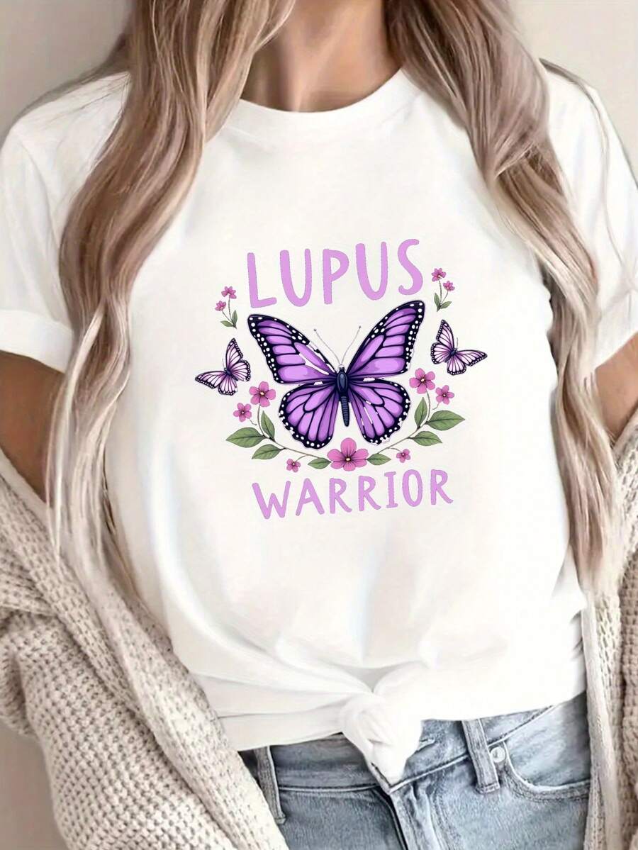 Camiseta de Mujer 100% Algodón Puro, Estilo Bohemio, con Estampado Floral Artístico, Casual, Básica, de Manga Corta, a la Moda. Camiseta de Mujer con Patrón Vintage Bohemio, 100% Algodón, Suave, Transpirable, Cuello Redondo, Manga Corta, Estilo Boho Urbano. - Blanco - Ver 1