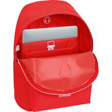 | Large Rolling Backpacks Sevilla FC Compact Evolution Removable, Washable And Water Resistant, 6" With USB Double Padded Compartment, Hidden Anti-Theft Zipper, Organizer, Red, 6? - Option 26 - View 5