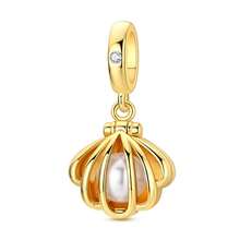 1 cái charm mạ vàng 18K bộ sưu tập sinh vật biển vintage mùa hè hình rùa, cá ngựa, sao biển, vỏ sò, cá voi, cá mập, hải cẩu, phù hợp cho vòng tay, dây chuyền, mặt dây, hạt làm trang sức DIY, lựa chọn lý tưởng cho phụ kiện trang sức hàng ngày của nữ - quà tặng du lịch ngày lễ - Vàng - Xem 19