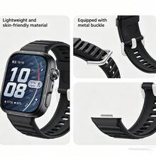 Dây đeo đồng hồ thông minh bằng silicon, tương thích với Watch Fit3/Fit4/Fit4 Pro/Fit5/Fit5 Pro, tháo lắp nhanh, unisex, chống nước, chống mồ hôi, kiểu dáng thể thao. - Nhiều màu - Xem 4