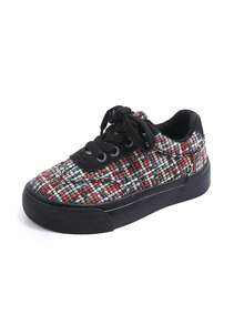 Pantofi sport din material textil confortabili pentru copii 2026, de înaltă calitate, respirabili, cu bot larg, pantofi casual pentru băieți și fete - Negru - Vizualizare 1
