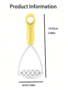 Machacador manual de patatas, procesador de alimentos para bebés, herramienta de cocina para hacer puré de batata, patata, regalo ideal para mamás y bebés, excelente para regalos de baby shower y fiestas de revelación de género - Multicolor 2 - Ver 8