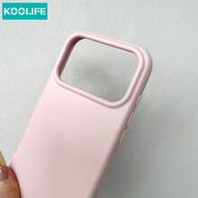 Koolife 1件裝粉色磁吸TPU手機殼，極簡霧面防滑格紋紋理，防震保護殼，適用 18 Pro/18 Pro Max/17/17 Pro/17 Pro Max/16/15/14/13 - 粉色 - 查看 7