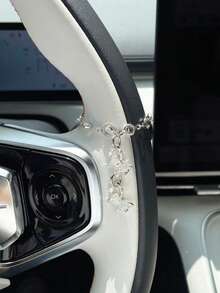 Colgante de cadena para colgar en el coche con diseño de mariposa - A - Ver 7