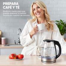 1.8L Glass Electric Kettle With LED Light And Automatic Shut-Off – Electric Teapot For Coffee And Tea - View 4