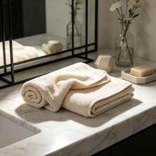 8 Piece Cotton Bath Towel Set, Ultra Soft Highly Absorbent Quick Dry Towels, Includes Bath Towels, Hand Towels And Washcloths, Lightweight Towel Set For Bathroom, Gym, Spa, Hotel And Daily Use - Champagne - View 9