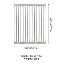 Brodark Giá để chén đĩa gấp gọn bằng thép không gỉ, giá phơi chén đĩa treo tường, tiết kiệm không gian mặt bàn, giải pháp lưu trữ nhà bếp hiện đại tối giản. - Xám - Xem 14