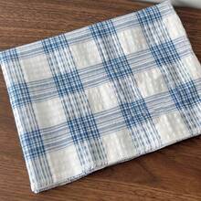 1/2/6pcs Alas Meja Motif Kotak-kotak Merah dan Putih Gaya Korea, Serbet Kain Kasa Bertekstur Gelembung, Alas Serbaguna untuk Isolasi Panas, Latar Belakang Fotografi Makanan - MultiWarna - View 15