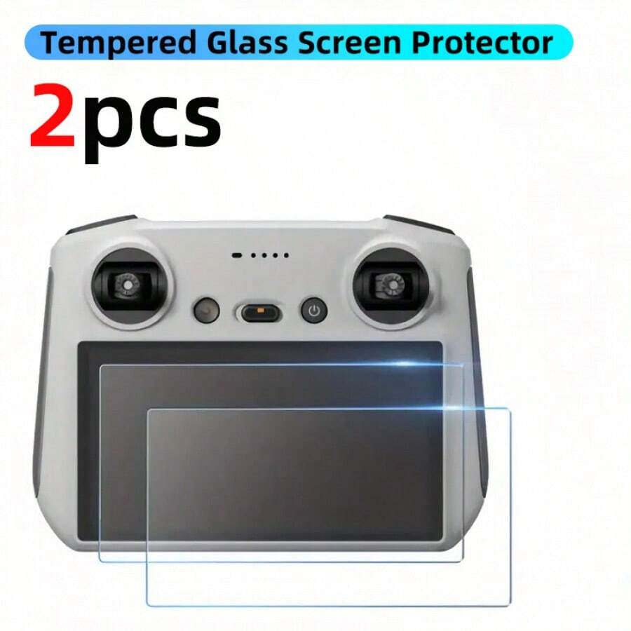 2pcs 9H Hardness Tempered Glass Screen Protector For Mini 4 Pro/Air 3/Mavic 3 Pro/Mini 3/Mini 3 Pro/Air 2S RC/RC 2 Remote Controller, Bright, Ultra-Clear, Anti-Scratch Screen Protector
